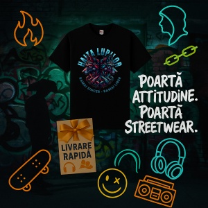 Tricou Haita lupilor , ramai sincer Negru, Copii | Dama | Barbat - Img 6