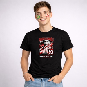 Tricou Hakan Calhanoglu Turkey World Cup Fifa 2026, din bumbac 100%, tricou negru, Copii | Dama | Barbat - Img 2