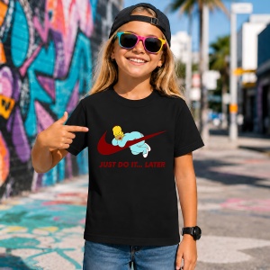 Tricou Homer Simpson Lazy Vibe Logo Grena Urban Street Art, din bumbac 100%, tricou negru, Copii | Dama | Barbat - Img 7