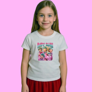 Tricou Huntrix K Pop Hunters Demon Baby Saja Trio Portret, din bumbac 100%, tricou alb, Copii | Dama | Barbat - Img 2