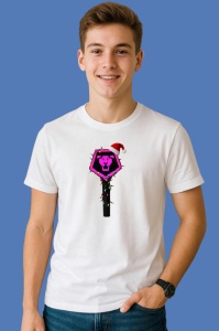 Tricou Huntrix K Pop Hunters Demon Bat Stil Kpop Logo Simbol, din bumbac 100%, tricou alb, Copii | Dama | Barbat