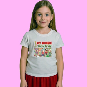 Tricou Huntrix K Pop Hunters Demon Colaj Most Wonderful Time Illustration, din bumbac 100%, tricou alb, Copii | Dama | Barbat