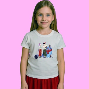 Tricou Huntrix K Pop Hunters Demon Personaje Cu Pisica Si Spiridus, din bumbac 100%, tricou alb, Copii | Dama | Barbat - Img 2