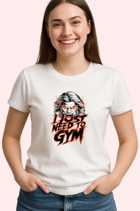 Tricou I Just Need To Gym Barbat Cu Foc, Copii | Dama | Barbat - Img 3