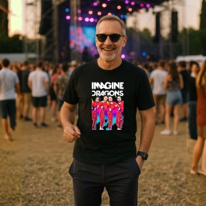 Tricou Imagine Dragons - Red Suits, muzica Hip-Hop / Pop / Rock, Dama | Barbat | Copii, Culoare Negru - Img 9