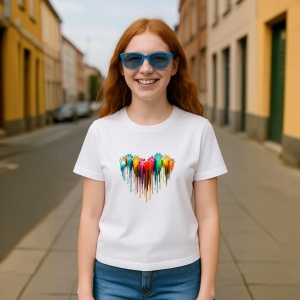 Tricou Inima labute catei - Copii | Dama | Barbat - Img 2