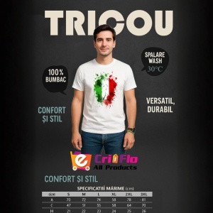 Tricou Italy Steag Splash Art, Copii | Dama | Barbat - Img 6