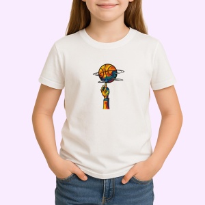 Tricou Iubesc Basketul si il invart pe degete - Copii | Dama | Barbat