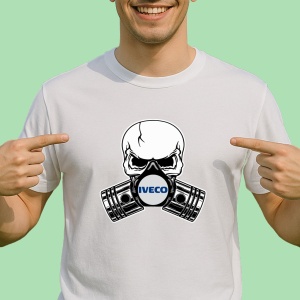 Tricou Iveco Skull Pistons | Unisex Dama si Barbat