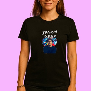 Tricou Jason Mraz, muzica Pop / R&B / Reggae, Dama | Barbat | Copii, Culoare Negru - Img 3