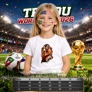 Tricou Johan Cruyff Netherlands World Cup Fifa 2026 V2, din bumbac 100%, tricou alb, Copii | Dama | Barbat - Img 4