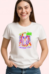 Tricou joker in flacari stil colorat, Copii | Dama | Barbat - Img 4