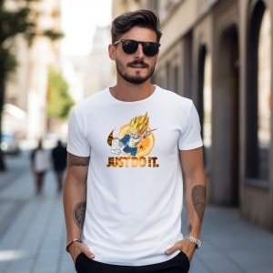 Tricou Just Do IT Dragon Ball Z Tricou Alb - Copii | Dama | Barbat - Img 9