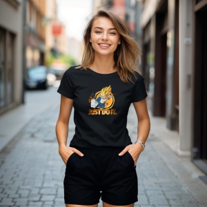 Tricou Just Do IT Dragon Ball Z Tricou Negru - Copii | Dama | Barbat - Img 2