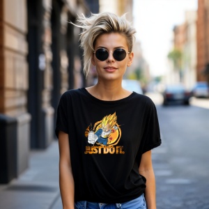 Tricou Just Do IT Dragon Ball Z Tricou Negru - Copii | Dama | Barbat - Img 8