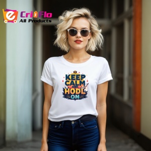 Tricou keep calm and hodl on, pastreaza calmul si tine crypto, Copii | Dama | Barbat - Img 11