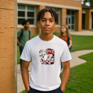 Tricou Kendrick Lamar - Red Split, muzica RAP, Dama | Barbat | Copii - Img 4