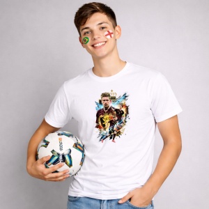 Tricou Kevin De Bruyne Belgium World Cup Fifa 2026 V2, din bumbac 100%, tricou alb, Copii | Dama | Barbat - Img 2