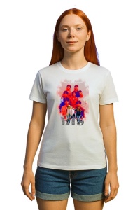 Tricou KPOP dama cu trupa formatia BTS 4 , music Coreean 181 - Img 3