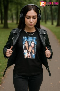 Tricou KPOP dama cu trupa formatia CHAEYOUNG 2 , music Coreean 200 - Img 4