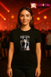 Tricou KPOP dama cu trupa formatia CHRISTOPHER CHAN BANG BANG CHAN , music Coreean 204 - Img 3