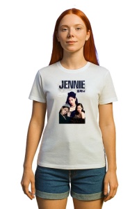 Tricou KPOP dama cu trupa formatia JENNIE BACK , music Coreean 224 - Img 3