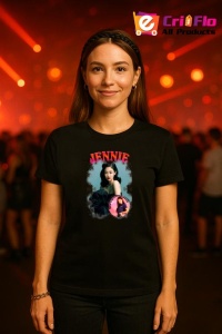 Tricou KPOP dama cu trupa formatia JENNIE , music Coreean 223 - Img 4