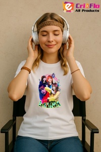 Tricou KPOP dama cu trupa formatia LALISA BLACK PINK , music Coreean 252 - Img 8