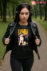 Tricou KPOP dama cu trupa formatia LALISA , music Coreean 251 - Img 5