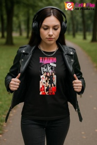 Tricou KPOP dama cu trupa formatia MAMAMOO , music Coreean 265 - Img 6
