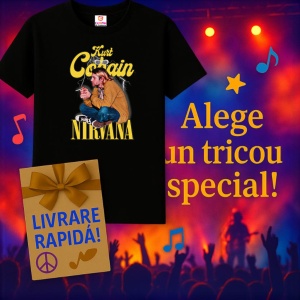 Tricou Kurt Cobain - Nirvana Tribute, muzica POP, Dama | Barbat | Copii, Culoare Negru - Img 15