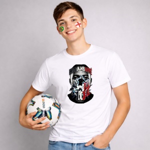 Tricou Kylian Mbappe France World Cup Fifa 2026, din bumbac 100%, tricou alb, Copii | Dama | Barbat - Img 3