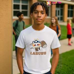 Tricou Labubu explorator, Unisex Dama si Barbat | Copii - Img 10