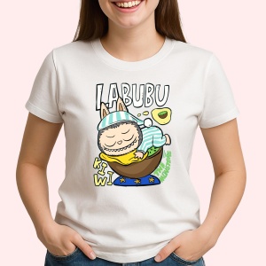 Tricou Labubu kiwi hamac, Unisex Dama si Barbat | Copii - Img 2