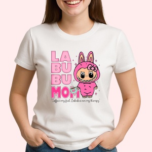 Tricou Labubu mama cu text, Unisex Dama si Barbat | Copii - Img 2