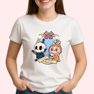 Tricou Labubu mommy morcov, Unisex Dama si Barbat | Copii - Img 2