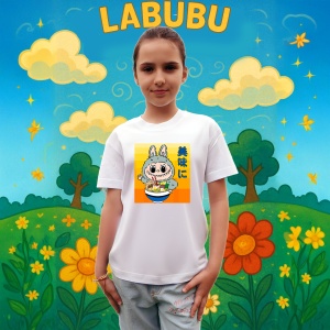 Tricou Labubu ramen, Unisex Dama si Barbat | Copii - Img 3