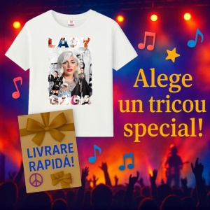 Tricou Lady Gaga - Fashion Collage, muzica POP, Dama | Barbat | Copii - Img 7