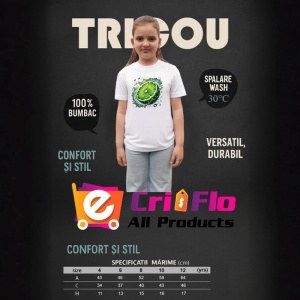 Tricou Lamaie verde si stropi intensi, Fructe, Copii | Dama - Img 8