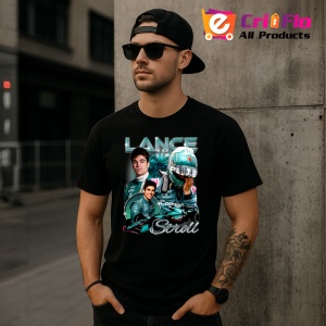 Tricou Lance Stroll Poster Colaj Echipa Aston Martin Formula 1, Copii | Dama | Barbat - Img 9