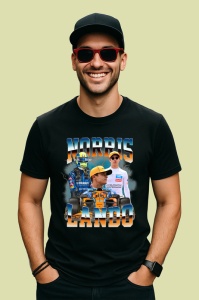 Tricou Lando Norris Colaj Artistic Echipa Mclaren Formula 1, Copii | Dama | Barbat - Img 3