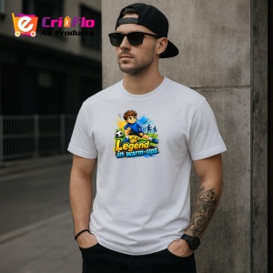 Tricou Legend In Warm Ups Copil Fotbalist V1, din bumbac 100% , tricou alb pentru Copii | Dama | Barbat - Img 9