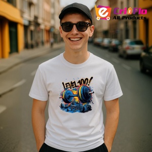 Tricou Level 100 Discuri Haltere, Copii | Dama | Barbat - Img 6