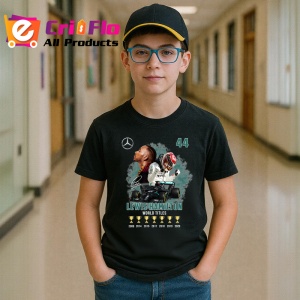 Tricou Lewis Hamilton Colaj Masina Trofee Mercedes Formula 1, Copii | Dama | Barbat