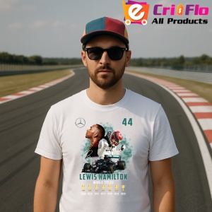 Tricou Lewis Hamilton Colaj Masina Trofee Mercedes Formula 1, Copii | Dama | Barbat - Img 4