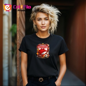 Tricou Logo Dinamo Bucuresti Caini Rosii Fotbal, din bumbac 100%, tricou negru Copii | Dama | Barbat - Img 8