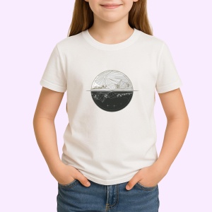 Tricou Luna Neagra Cu Stele Ilustratie, Copii | Dama | Barbat - Img 3