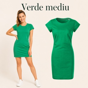 Tricou lung damă tip rochie Freedom 178, bumbac, croială lejeră, 180 g/m², XS–2XL, 15 culori - Img 23