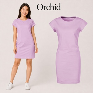 Tricou lung damă tip rochie Freedom 178, bumbac, croială lejeră, 180 g/m², XS–2XL, 15 culori - Img 25