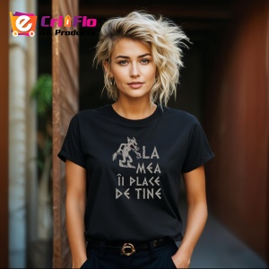 Tricou Lupul Imi Place De Tine, din bumbac 100%, tricou negru, Dama | Barbat - Img 6